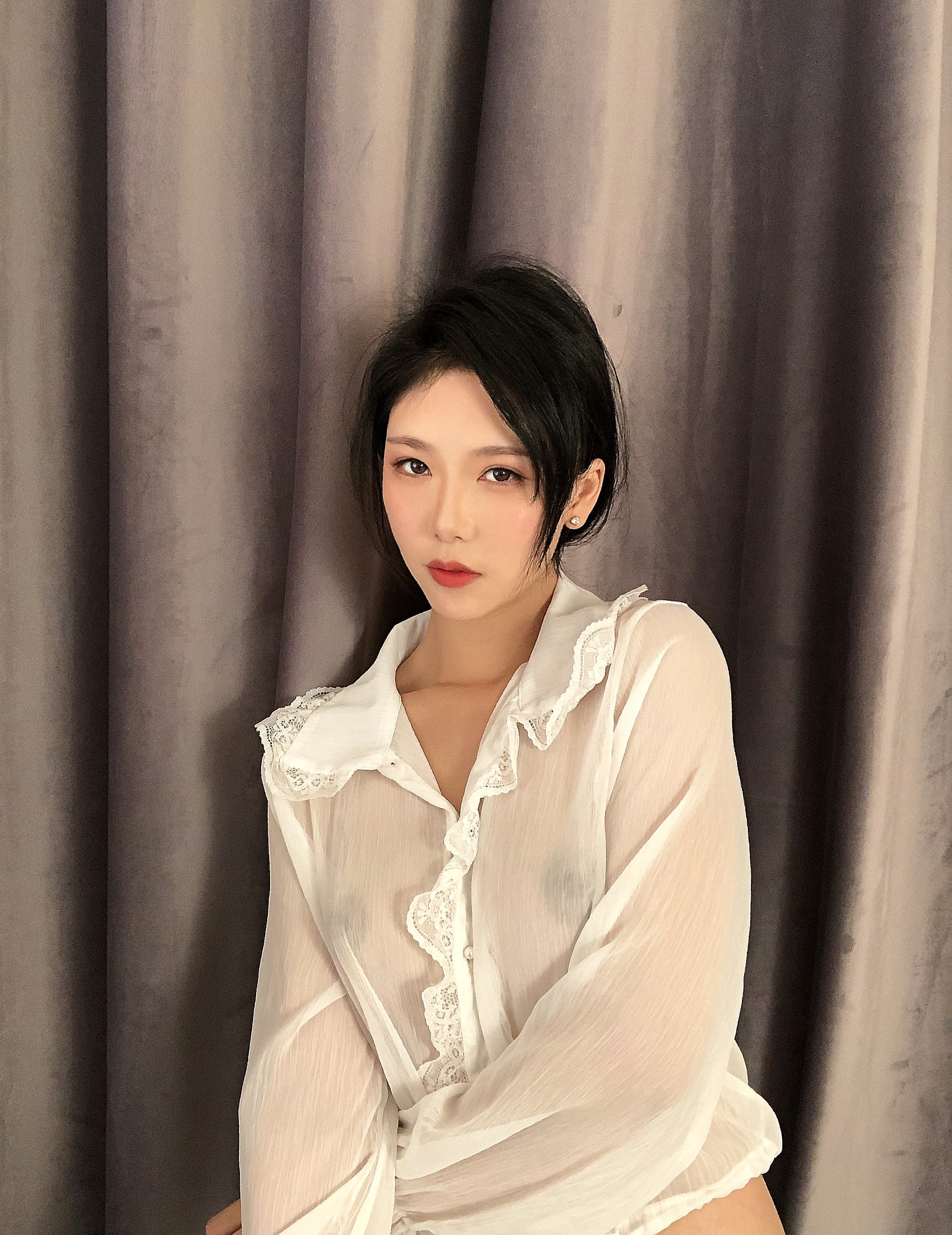 图片[1]-抖娘-利世 – NO.062 透视雪纺 [32P]-XikXak